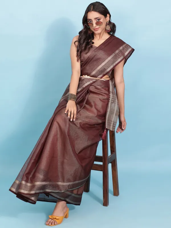 Suha_Womens_Grand_Fashion_Ethnic_Maroon_Color_Saree