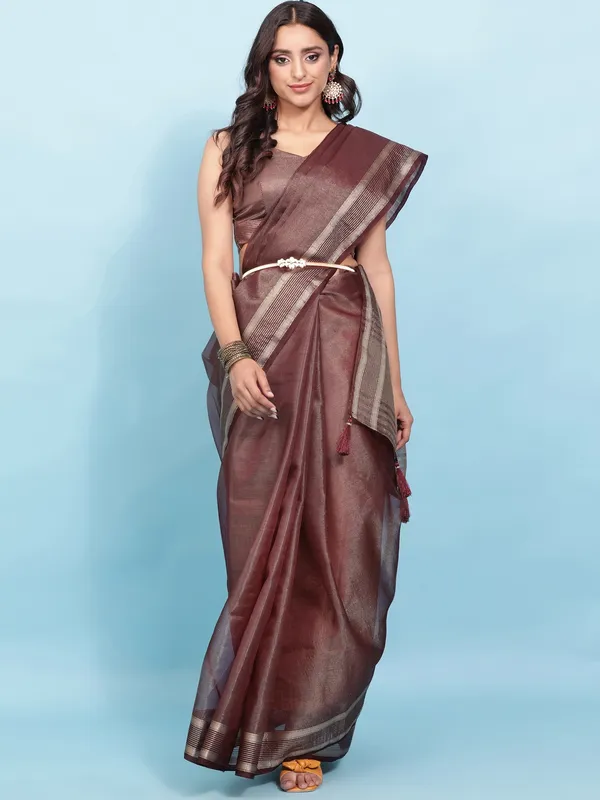 Suha_Womens_Grand_Fashion_Ethnic_Maroon_Color_Saree