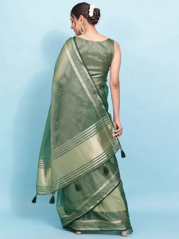 Suha_Womens_Grand_Fashion_Ethnic_Green_Color_Saree