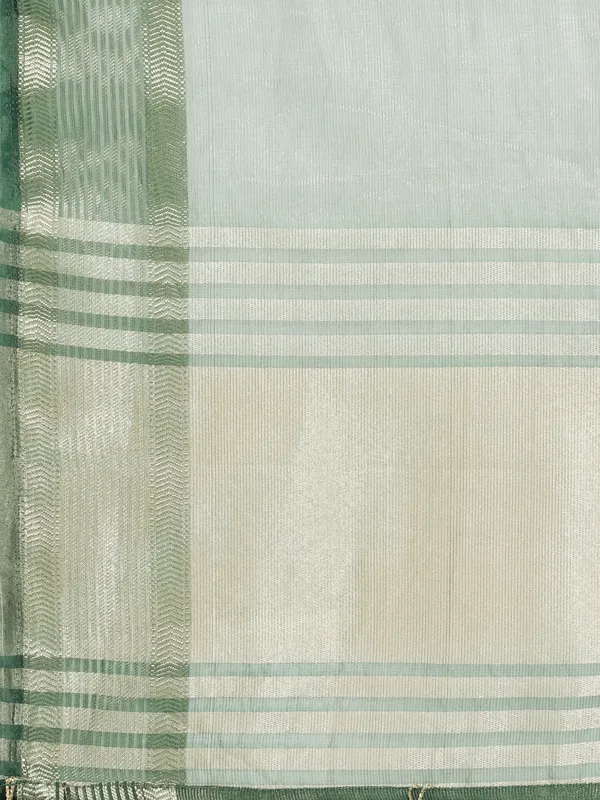 Suha_Womens_Grand_Fashion_Ethnic_Green_Color_Saree