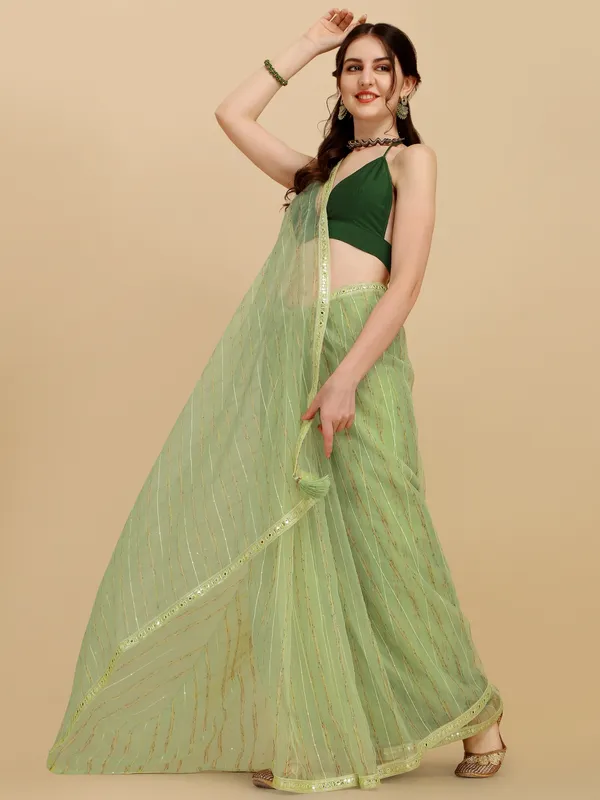 Suha_Womens_Grand_Fashion_Ethnic_Green_Color_Saree