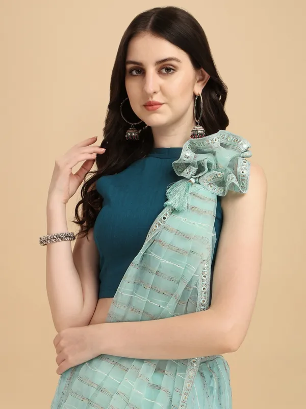 Suha_Womens_Grand_Fashion_Ethnic_Blue_Color_Saree
