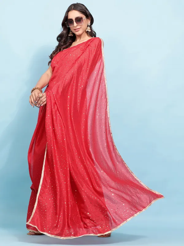 Suha_Womens_Grand_Fashion_Ethnic_Red_Color_Saree
