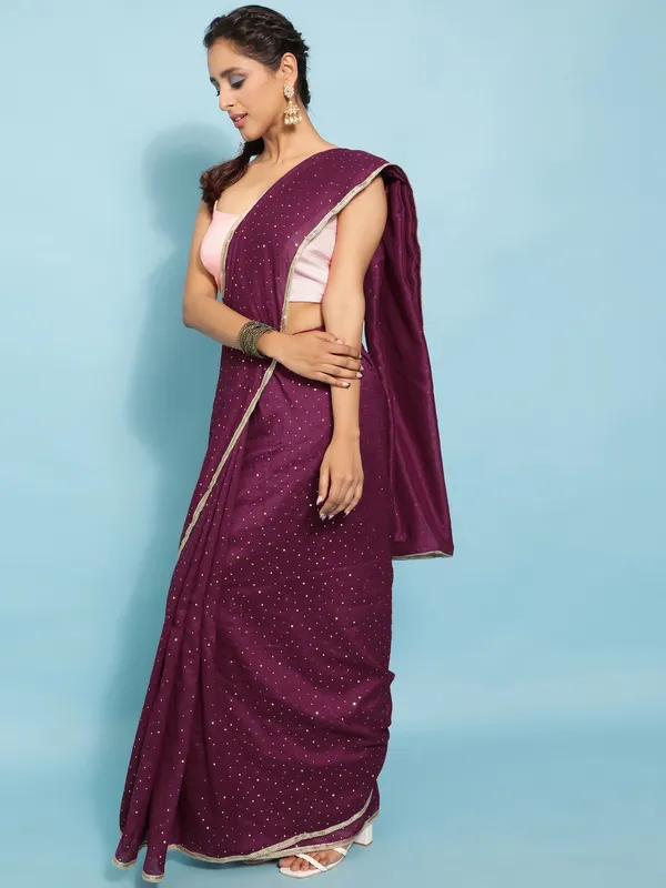 Suha_Womens_Grand_Fashion_Ethnic_Maroon_Color_Saree