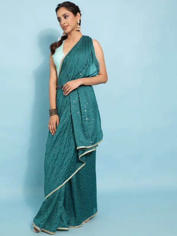 Suha_Womens_Grand_Fashion_Ethnic_Blue_Color_Saree