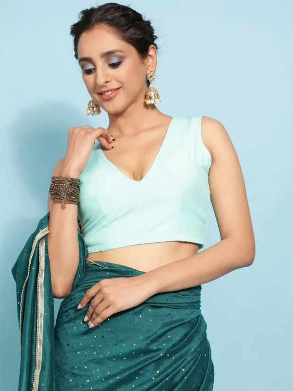 Suha_Womens_Grand_Fashion_Ethnic_Blue_Color_Saree