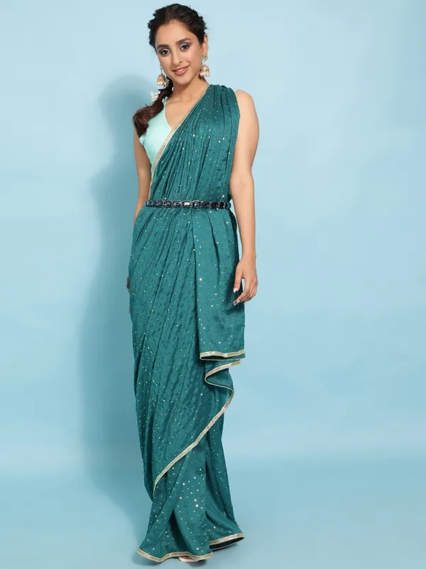 Suha_Womens_Grand_Fashion_Ethnic_Blue_Color_Saree