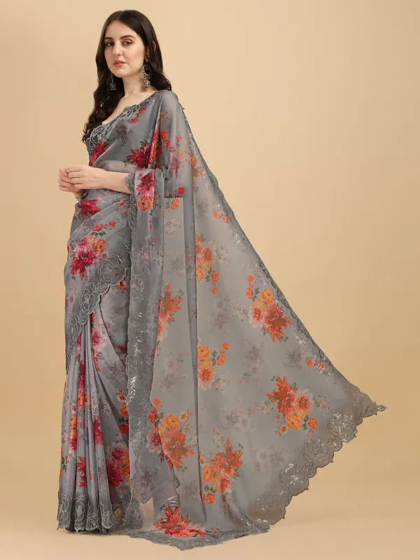 Suha_Womens_Grand_Fashion_Ethnic_Grey_Color_Saree