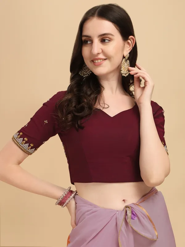 Suha_Womens_Grand_Fashion_Ethnic_Maroon_Color_Saree