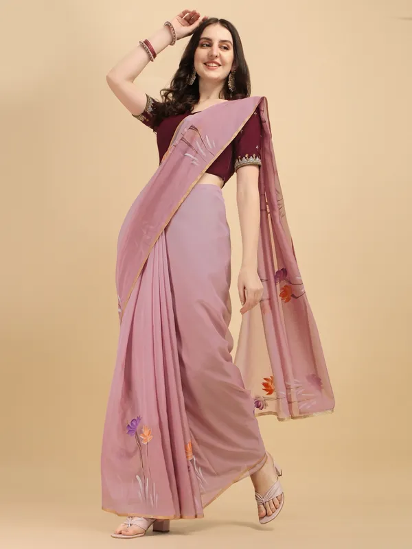 Suha_Womens_Grand_Fashion_Ethnic_Maroon_Color_Saree