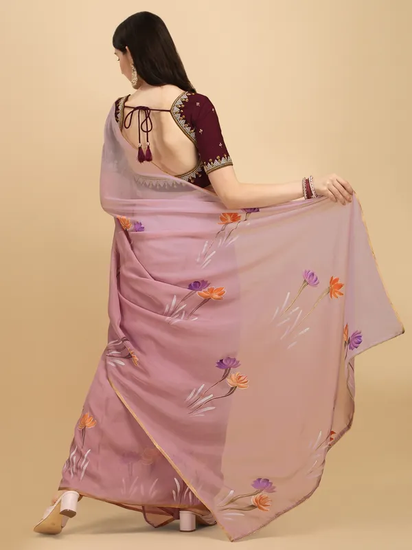 Suha_Womens_Grand_Fashion_Ethnic_Maroon_Color_Saree