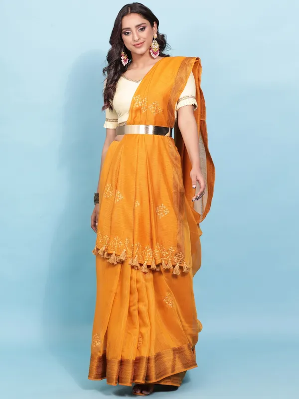 Suha_Womens_Grand_Fashion_Ethnic_Mustard_Color_Saree