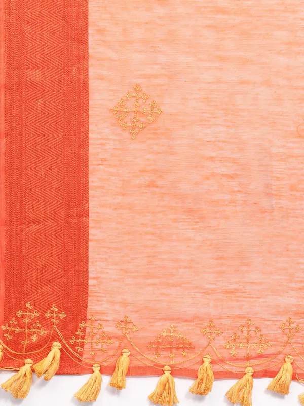 Suha_Womens_Grand_Fashion_Ethnic_Orange_Color_Saree