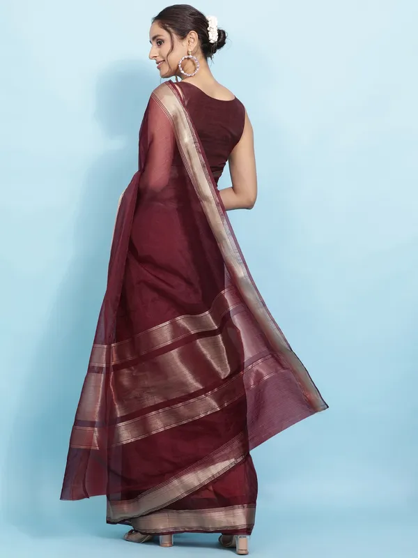 Suha_Womens_Grand_Fashion_Ethnic_Maroon_Color_Saree