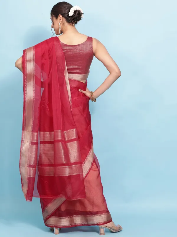 Suha_Womens_Grand_Fashion_Ethnic_Maroon_Color_Saree