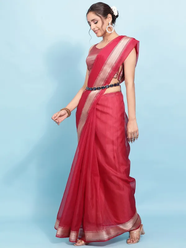 Suha_Womens_Grand_Fashion_Ethnic_Maroon_Color_Saree