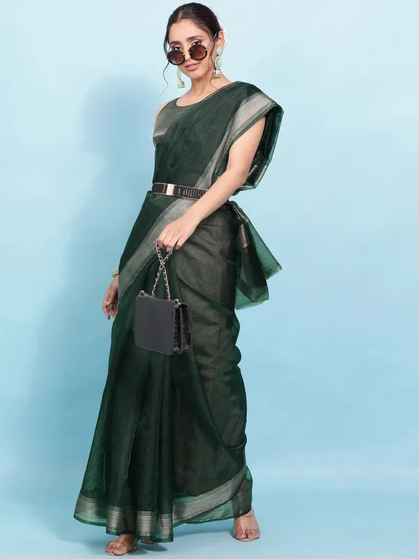 Suha_Womens_Grand_Fashion_Ethnic_Green_Color_Saree