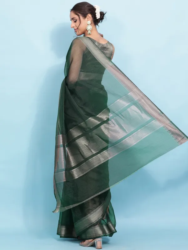 Suha_Womens_Grand_Fashion_Ethnic_Green_Color_Saree
