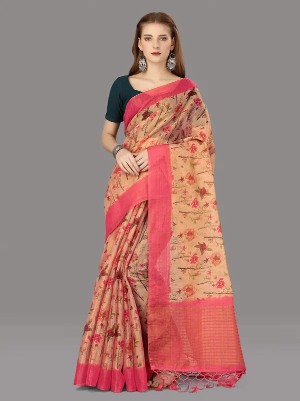 Suha_Womens_Grand_Fashion_Ethnic_Pink_Color_Saree