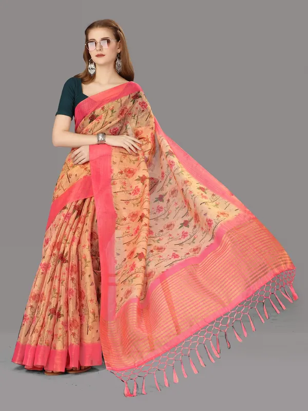 Suha_Womens_Grand_Fashion_Ethnic_Pink_Color_Saree