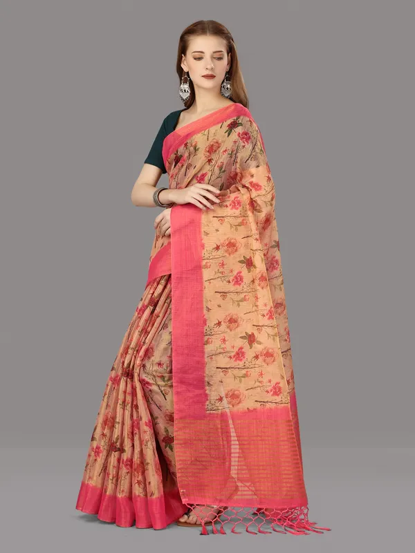 Suha_Womens_Grand_Fashion_Ethnic_Pink_Color_Saree