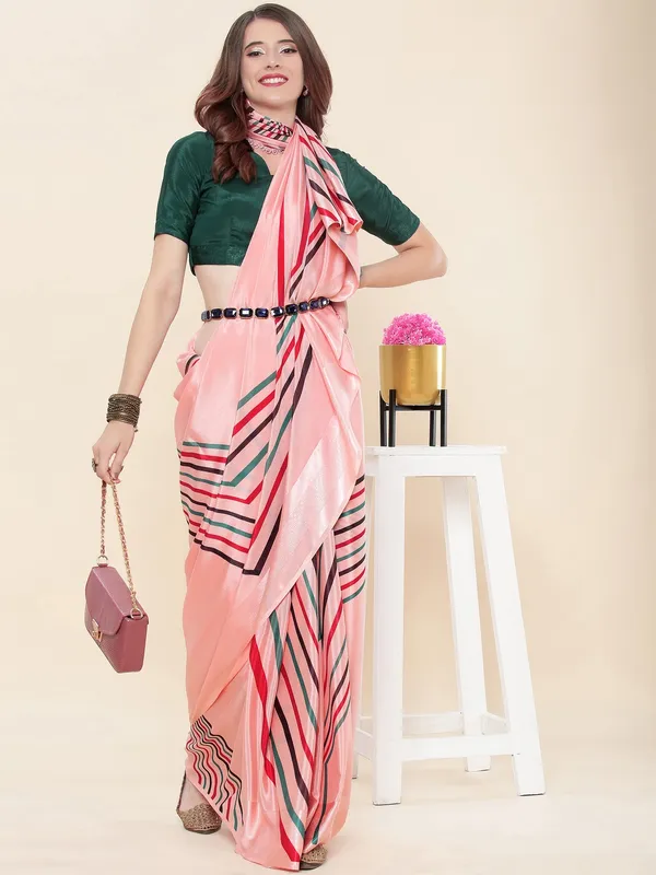 Suha_Womens_Grand_Fashion_Ethnic_Peach_Color_Saree