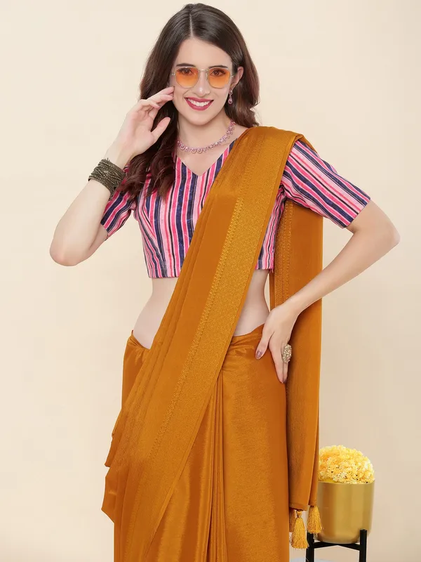 Suha_Womens_Grand_Fashion_Ethnic_Mustard_Color_Saree
