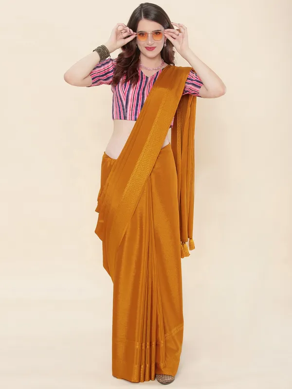 Suha_Womens_Grand_Fashion_Ethnic_Mustard_Color_Saree
