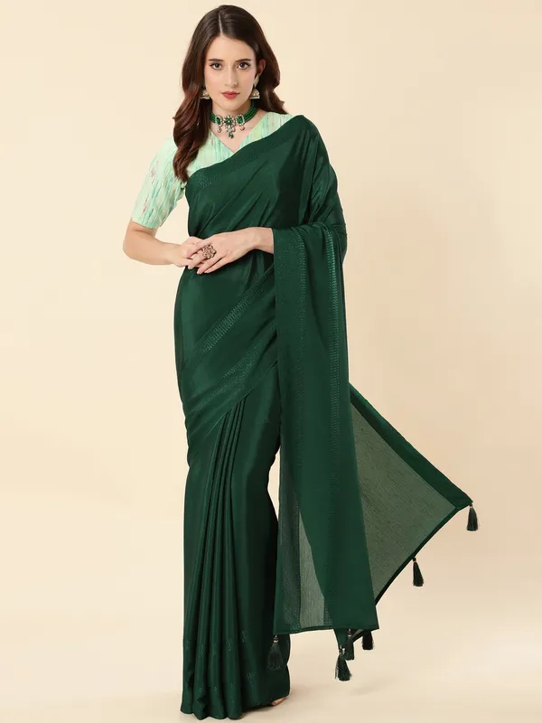 Suha_Womens_Grand_Fashion_Ethnic_Green_Color_Saree