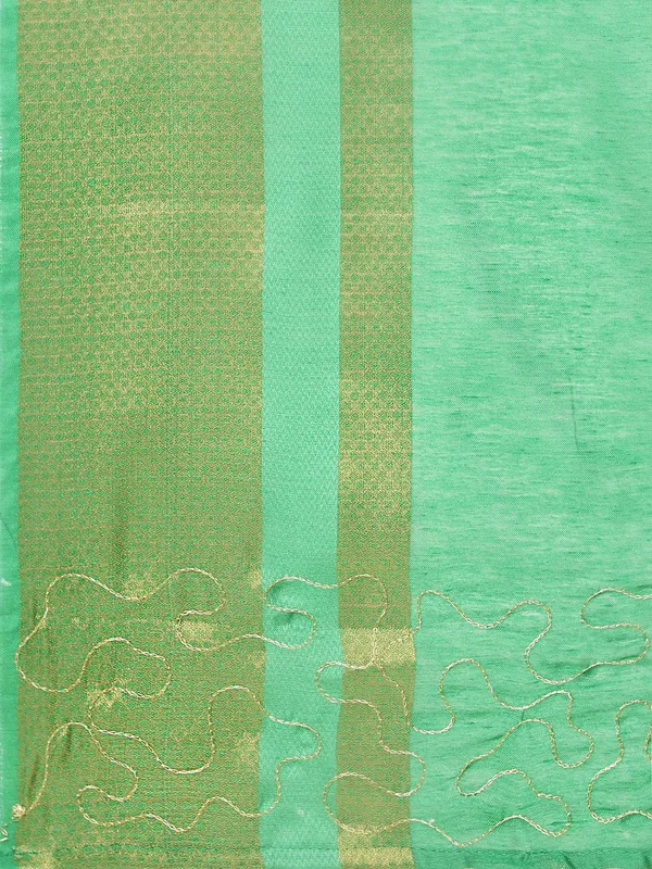 Suha_Womens_Grand_Fashion_Ethnic_Green_Color_Saree