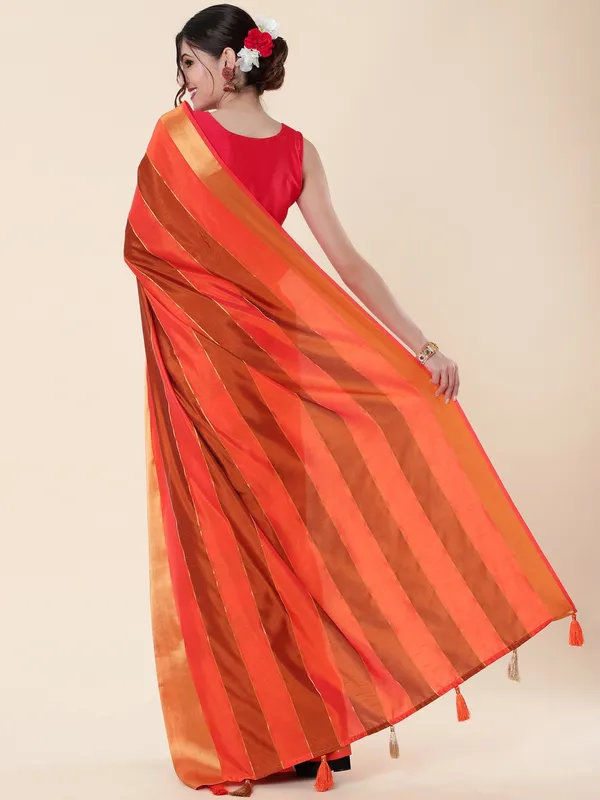 Suha_Womens_Grand_Fashion_Ethnic_Orange_Color_Saree