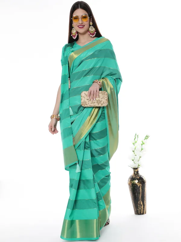 Suha_Womens_Grand_Fashion_Ethnic_Blue_Color_Saree