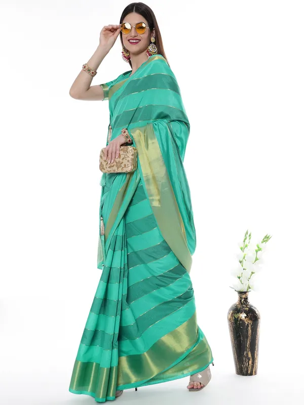 Suha_Womens_Grand_Fashion_Ethnic_Blue_Color_Saree