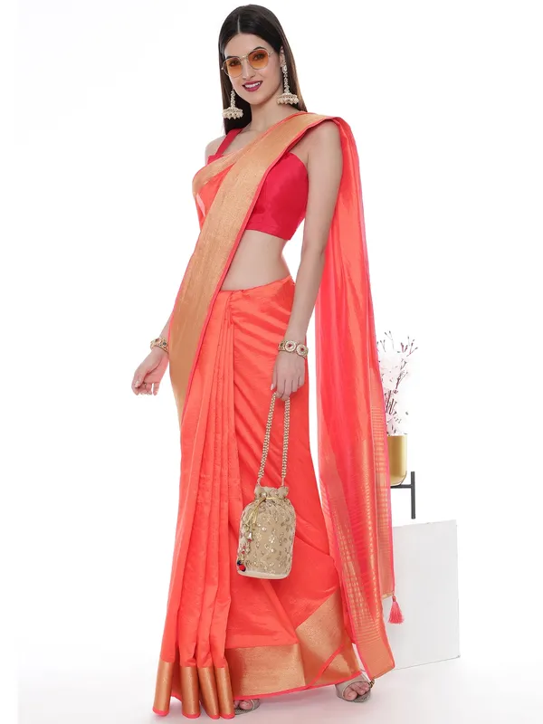 Suha_Womens_Grand_Fashion_Ethnic_Peach_Color_Saree