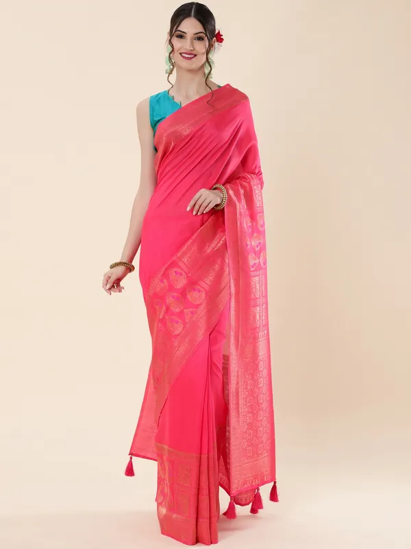 Suha_Womens_Grand_Fashion_Ethnic_Pink_Color_Saree