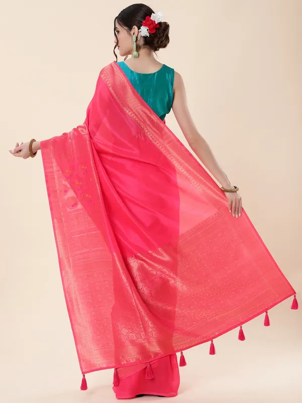 Suha_Womens_Grand_Fashion_Ethnic_Pink_Color_Saree