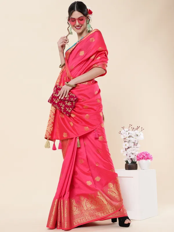 Suha_Womens_Grand_Fashion_Ethnic_Pink_Color_Saree