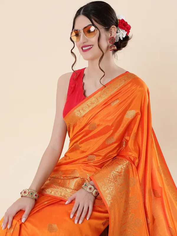 Suha_Womens_Grand_Fashion_Ethnic_Mustard_Color_Saree