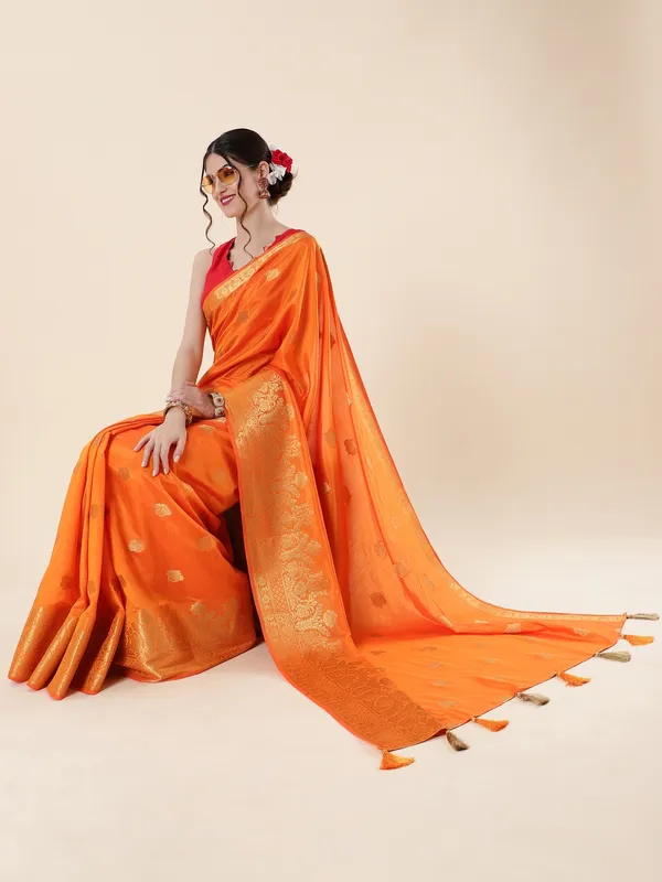 Suha_Womens_Grand_Fashion_Ethnic_Mustard_Color_Saree