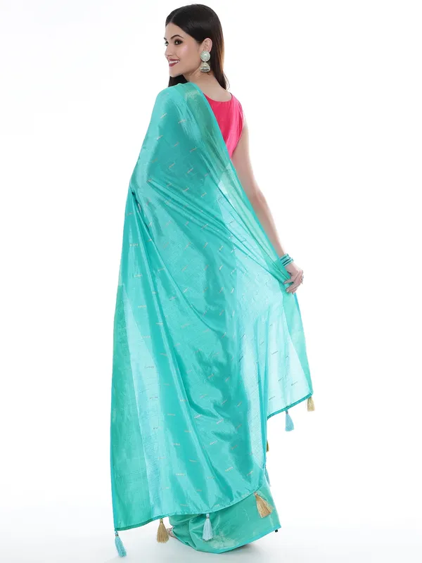 Suha_Womens_Grand_Fashion_Ethnic_Blue_Color_Saree