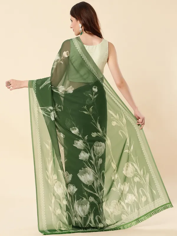 Suha_Womens_Grand_Fashion_Ethnic_Green_Color_Saree