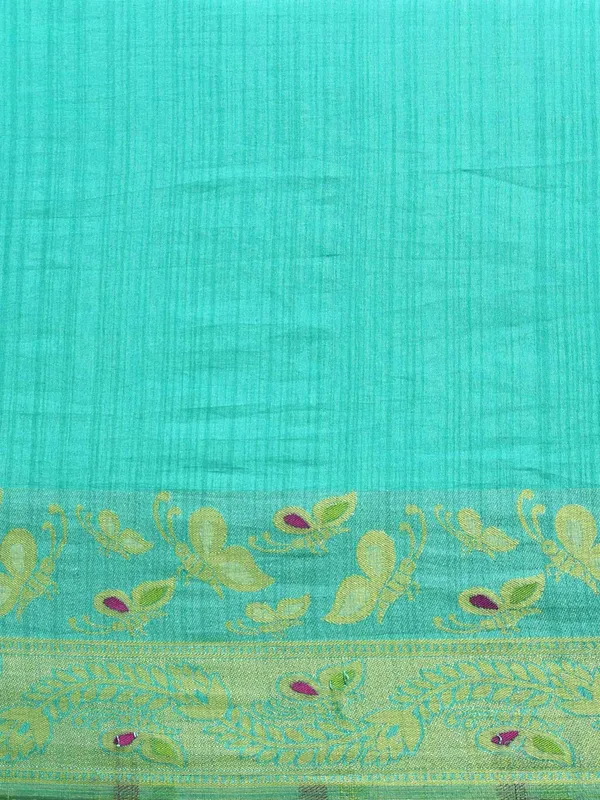 Suha_Womens_Grand_Fashion_Ethnic_Turquoise_Blue_Color_Saree
