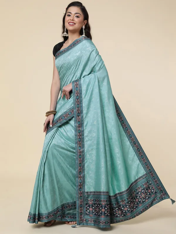 Suha_Womens_Grand_Fashion_Ethnic_Blue_Color_Saree
