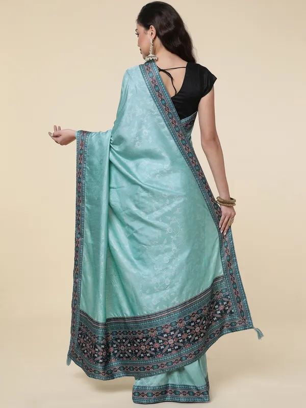 Suha_Womens_Grand_Fashion_Ethnic_Blue_Color_Saree