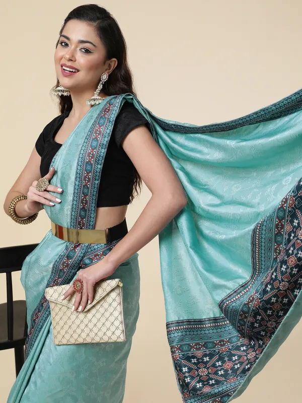 Suha_Womens_Grand_Fashion_Ethnic_Blue_Color_Saree