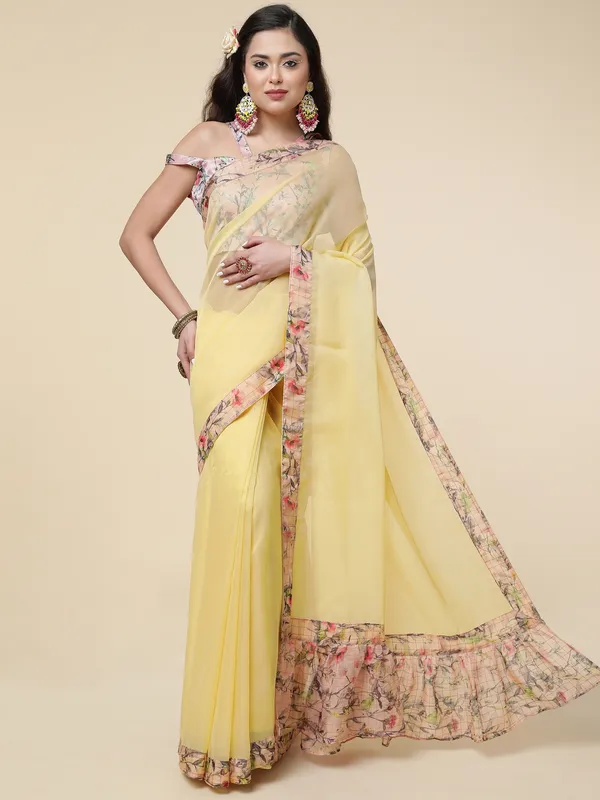 Suha_Womens_Grand_Fashion_Ethnic_Yellow_Color_Saree