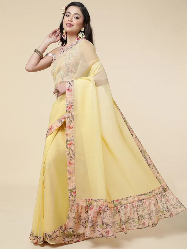 Suha_Womens_Grand_Fashion_Ethnic_Yellow_Color_Saree