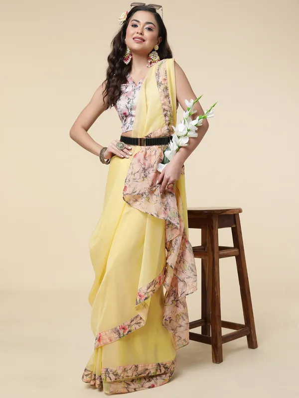 Suha_Womens_Grand_Fashion_Ethnic_Yellow_Color_Saree
