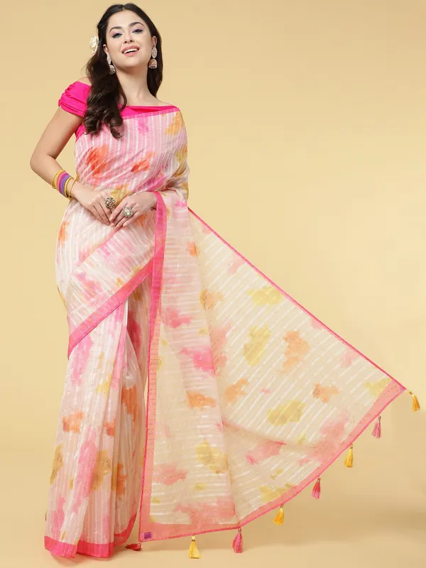 Suha_Womens_Grand_Fashion_Ethnic_Pink_Color_Saree