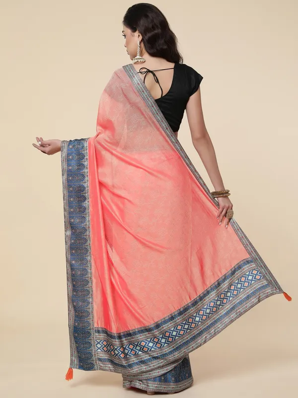 Suha_Womens_Grand_Fashion_Ethnic_Peach_Color_Saree